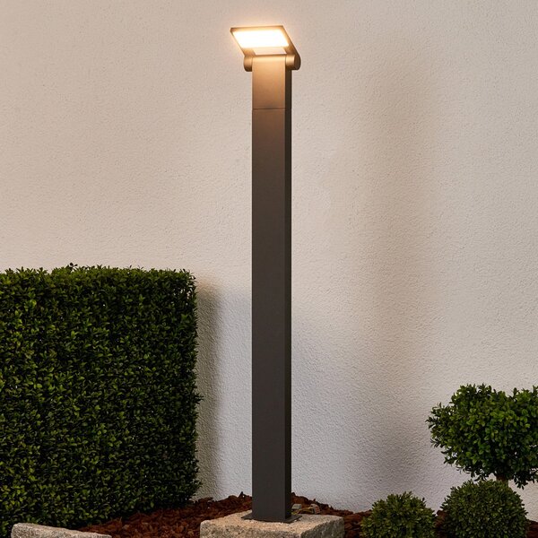Lucande LED φωτιστικό κολωνάκι Marius, 100 cm, Μαύρο, Μέταλλο, σύγχρονο