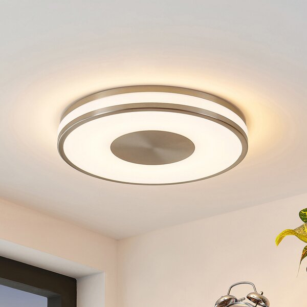 Lindby Φωτιστικό οροφής Fjella LED RGB-CCT με αλλαγή χρώματος, ρυθμιζόμενος, Μεταλλικό, Σαλόνι / τραπεζαρία, Μέταλλο, σύγχρονο
