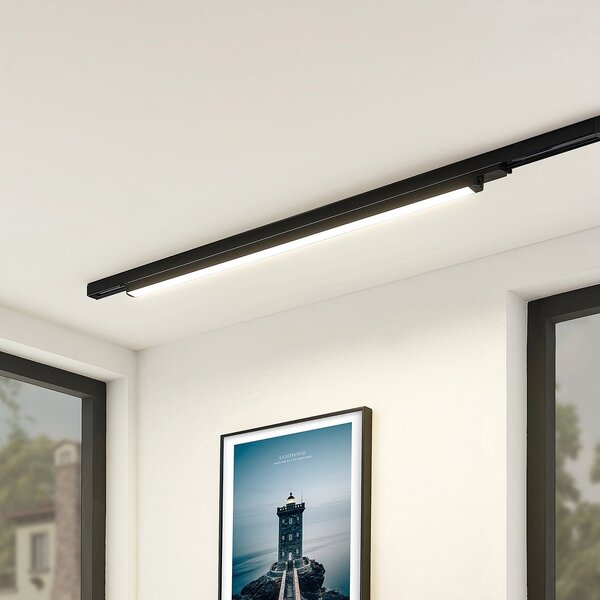Arcchio LED φωτιστικό ράγας Harlow, μαύρο, 109 cm, 4.000 K, Μαύρο, Μελέτη / Γραφείο, Αλουμίνιο, σύγχρονο