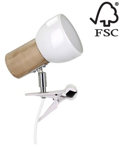 Spot-Light 2224160WK - Λάμπα με κλιπ SVENDA 1xE27/60W/230V