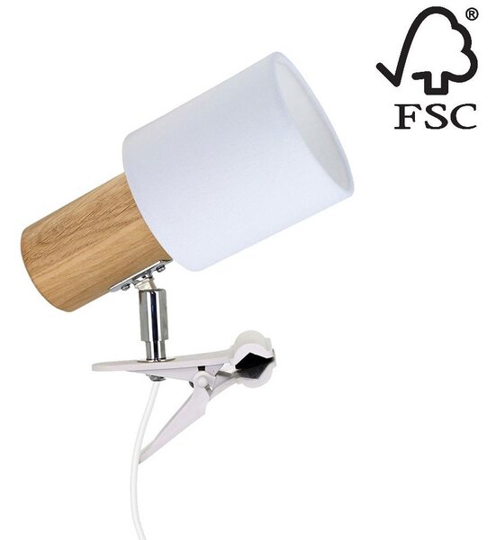 Spot-Light 2236174WK - Λάμπα με κλιπ TREEHOUSE 1xE27/25W/230V