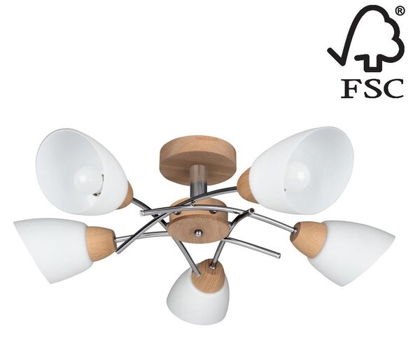 Spot-Light 8141574 - Συνδεδεμένο πολύφωτο VILETTA 5xE27/40W/230V