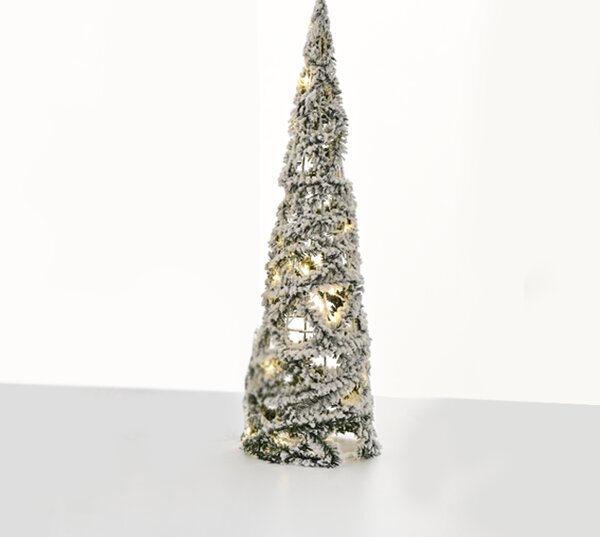 ^ "GREEN PINE NEEDLE CONE TREE" 30 MINI WW LED ΛΑΜΠ. ΜΠΑΤ. 3ΧΑΑ,IP20 Φ15X60cm