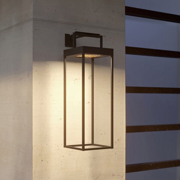 Lucande LED ηλιακό φως Lynzy, 58cm, μαύρο, μεταλλικό, IP65, ρυθμιζόμενος, Μαύρο, Μέταλλο, σύγχρονο