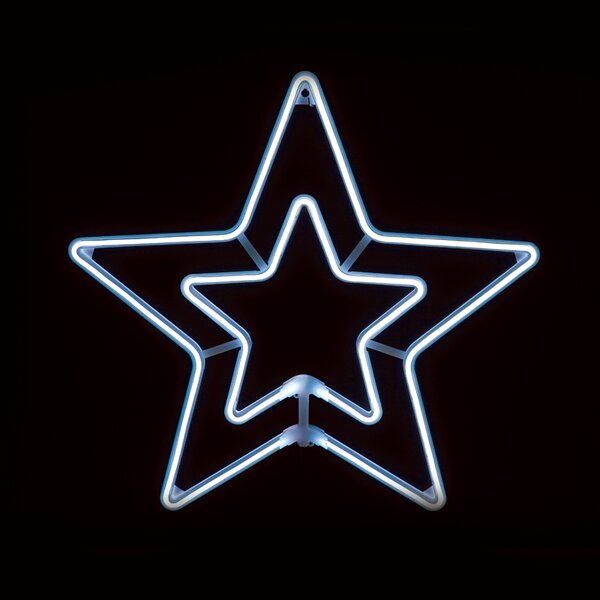 ^ "DOUBLE STARS" 300 NEON LED 3m NEON DOUBLE SMD ΦΩΤ., CW ΣΤΑΘ., IP44, 55CM, 1.5m ΚΑΛ