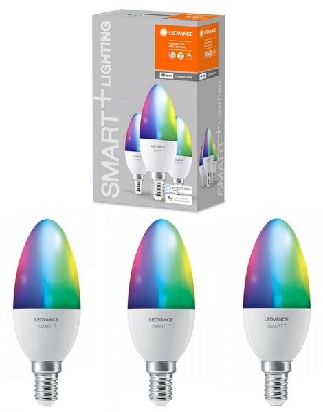 ΣΕΤ 3x LED RGBW Επιτραπέζια λάμπα με dimmer SMART+ E14/5W/230V 2700K-6500K - Ledvance