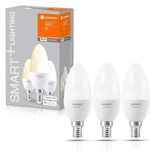 ΣΕΤ 3x Λάμπα Dimmer LED SMART+ E14/5W/230V 2700K - Ledvance