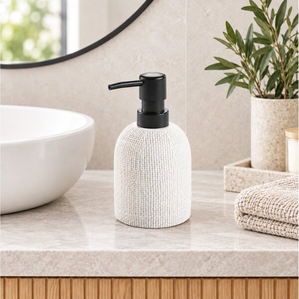 Δοχείο κρεμοσάπουνου Spa Douceur d'intérieur με διαστάσεις 8x15cm - White