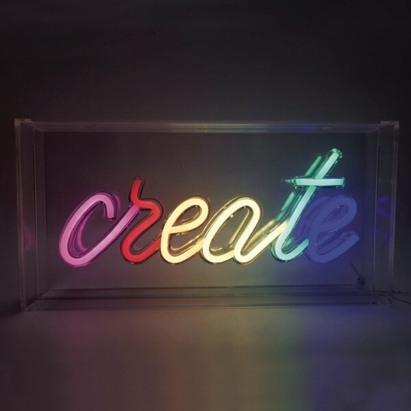 CREATE 90 NEON LED ΛΑΜΠ USB ΚΑΛ 2m ΠΟΛΥΧΡΩΜΑ IP20 30*4,6*15cm