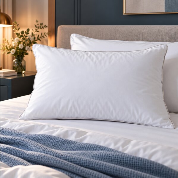 Μαξιλάρι Ύπνου NiceFeelings από 100% Cotton Percale TC233, με γέμιση Microfiber 0.9D και διαστάσεις 50x70cm