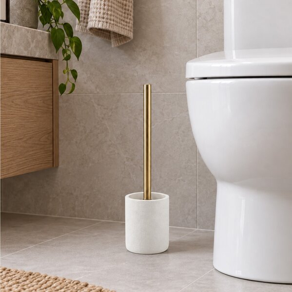 Πιγκάλ μπάνιου Aquamarbre Douceur d'intérieur με διαστάσεις 10.2x10.2x36.5cm - White