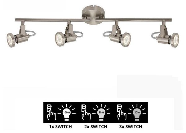 Briloner 2712-042 - Φως σποτ Dimmer LED SEMPLICE 4xGU10/5W/230V