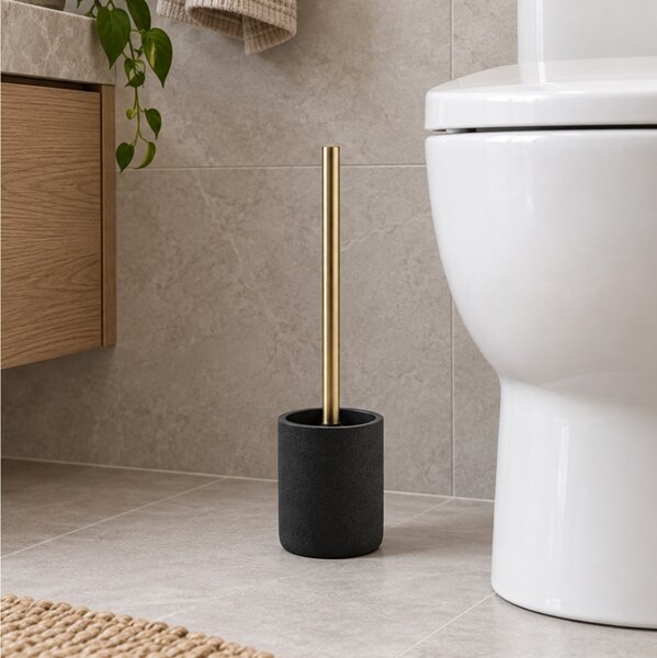 Πιγκάλ μπάνιου Aquamarbre Douceur d'intérieur με διαστάσεις 10.2x10.2x36.5cm - Black