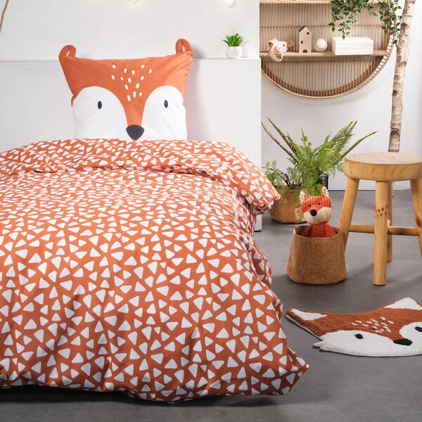 Σεντόνια Μονά (Σετ) Ravelia Cotton Kids Fox ΧΩΡΙΣ ΛΑΣΤΙΧΟ 160x260