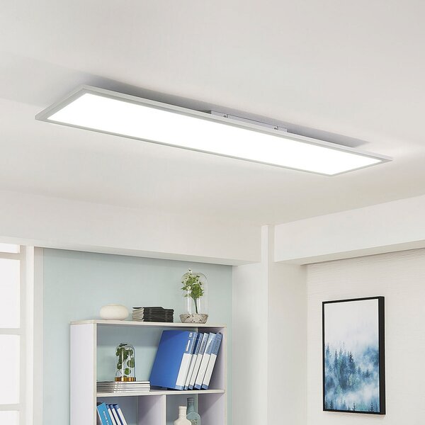 Arcchio LED πάνελ Lysander, 32W, CCT, 119cm, ασημί, ρυθμιζόμενος, Μεταλλικό, Μελέτη / Γραφείο, Αλουμίνιο, σύγχρονο