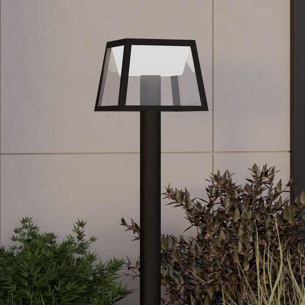 EGLO Ηλιακό φως μονοπατιών LED Altilia, ύψος 106 cm, μαύρο, αισθητήρας, Μαύρο, Πλαστικό, σύγχρονο