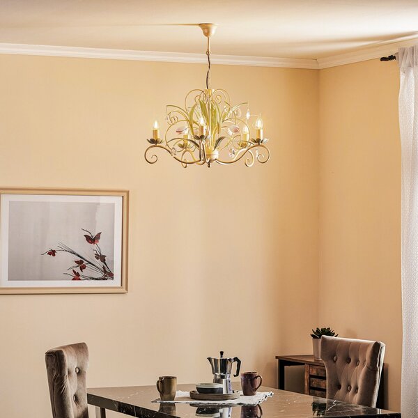 Luminex Πολυέλαιος Luce, πεντάφωτος, ρυθμιζόμενος, Σαλόνι / τραπεζαρία, Μέταλλο, Φλωρεντινή