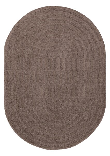 Οβάλ Χαλί (133x190) Royal Carpet Jazz 2972A Taupe
