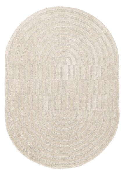 Οβάλ Χαλί (133x190) Royal Carpet Jazz 2972A White