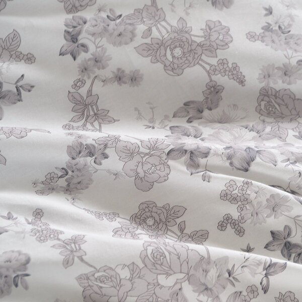 Παπλωματοθήκη Μονή (Σετ 160x250) Rythmos Camelia Λευκό