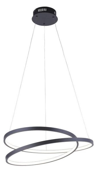 Paul Neuhaus 2472-18 - Πολύφωτο LED Dimmable ράγα ROMAN LED/30W/230V μαύρο