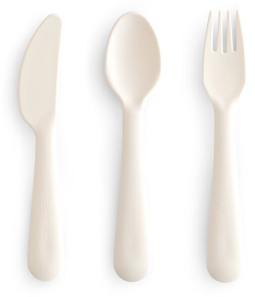 Πιρούνι-Μαχαίρι-Κουτάλι (Σετ) Mushie Ivory 66-101335