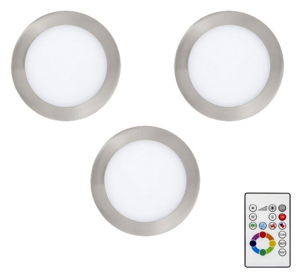 Eglo 78738-ΣΕΤ 3x LED RGBW Κρεμαστό φωτιστικό οροφής dimming TINUS 4,8W/230V + RC