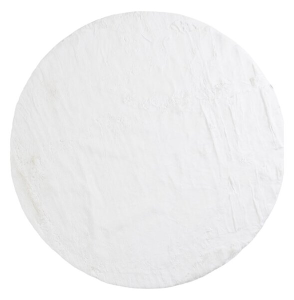 Στρογγυλό Χαλί Γούνινο (Φ200) Royal Carpet Bunny Canvas White
