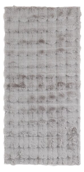 Χαλί Διαδρόμου Γούνινο (70x140) Royal Carpet Bunny Bubble Canvas Silver