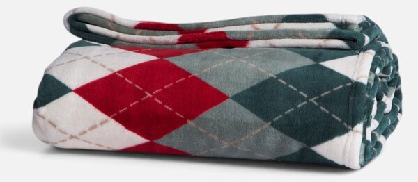 Χριστουγεννιάτικη Κουβέρτα Καναπέ Fleece (130x180) Nef-Nef Homeware Christmas Winter Rhombus