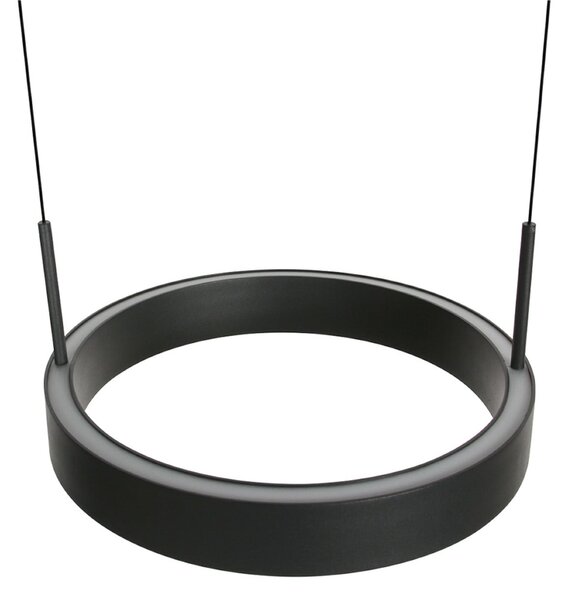 Steinhauer Κρεμαστή λάμπα LED Mykty, μαύρη, μήκος 95 cm, μέταλλο, 4 φτερά., ρυθμιζόμενος, Μαύρο, Σαλόνι / τραπεζαρία, Μέταλλο, σύγχρονο