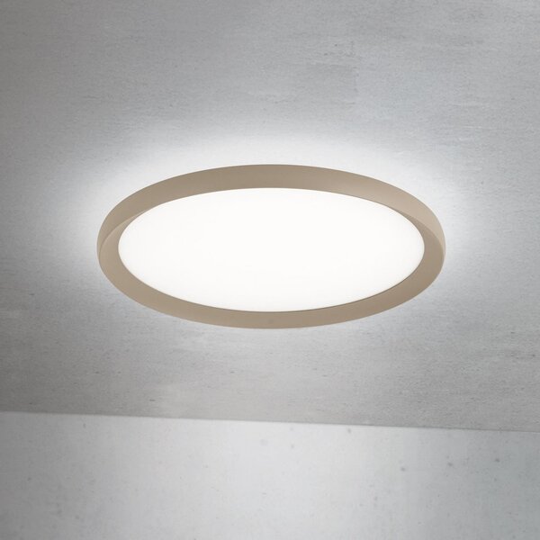 ORION LED φωτιστικό οροφής Kant, Ø 40 cm χακί, CCT μέταλλο/πλαστικό, ρυθμιζόμενος, Πράσινο, Σαλόνι / τραπεζαρία, Αλουμίνιο, σύγχρονο
