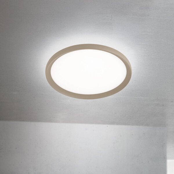 ORION LED φωτιστικό οροφής Kant, Ø 40 cm χακί, CCT μέταλλο/πλαστικό, ρυθμιζόμενος, Πράσινο, Σαλόνι / τραπεζαρία, Αλουμίνιο, σύγχρονο