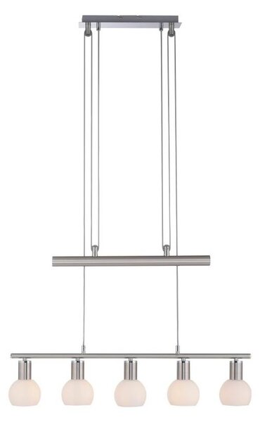 Leuchten Direkt 11939-55 - Πολύφωτο κρεμαστό ράγα BENEDIKT 5xE14/40W/230V