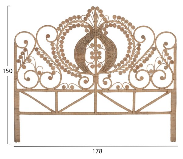 ΚΕΦΑΛΑΡΙ ΚΡΕΒΑΤΙΟΥ ΑΠΟ RATTAN ΓΙΑ ΕΠΑΓΓΕΛΜΑΤΙΚΗ ΧΡΗΣΗ HM9358 178x150εκ