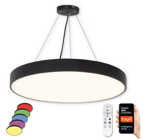 Top Light - LED RGB Kρεμαστό φωτιστικό οροφής ντιμαριζόμενο LED/60W/230V Wi-Fi Tuya μαύρο + RC