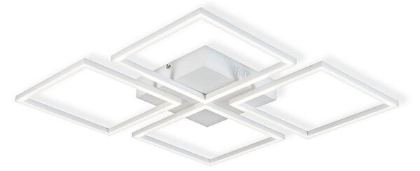 Top Light - LED Πλαφονιέρα οροφής ντιμαριζόμενη R4xLED/16,25W/230V γωνιακός λευκό + RC