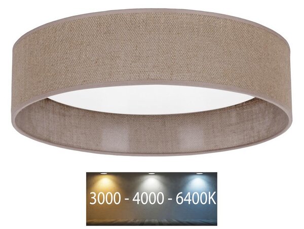 Brilagi - LED Φωτιστικό οροφής VELVET LED/24W/230V 3000/4000/6400K καφέ