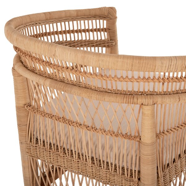 ΠΟΛΥΘΡΟΝΑ MALAWI HM9635.04 ΞΥΛΟ ΜΑΟΝΙ ΕΠΕΝΔΥΣΗ RATTAN ΛΕΥΚΟ ΜΑΞΙΛΑΡΙ ΚΑΘΙΣΜΑΤΟΣ 80x70x86Υεκ