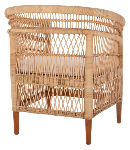 ΠΟΛΥΘΡΟΝΑ MALAWI HM9635.04 ΞΥΛΟ ΜΑΟΝΙ ΕΠΕΝΔΥΣΗ RATTAN ΛΕΥΚΟ ΜΑΞΙΛΑΡΙ ΚΑΘΙΣΜΑΤΟΣ 80x70x86Υεκ