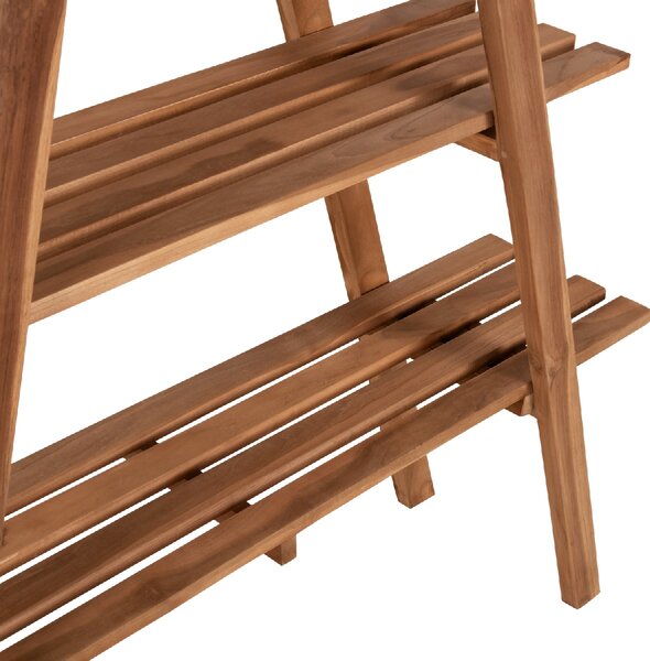 ΒΙΒΛΙΟΘΗΚΗ STAM HM7895 TEAK ΞΥΛΟ ΣΕ ΦΥΣΙΚΟ ΧΡΩΜΑ 120x33x180Y εκ