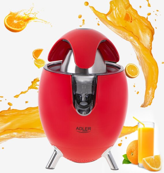 Αποχυμωτής Adler AD 4013r, 800 W, Σύστημα Anti-Drip αποτρέπει το στάξιμο, Αυτόματη ενεργοποίηση/απενεργοποίηση, Κόκκινο