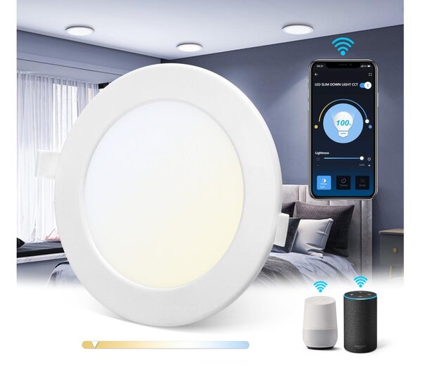 Aigostar - LED Dimmable χωνευτό φωτιστικό 12W/230V δ. 17 cm Wi-Fi