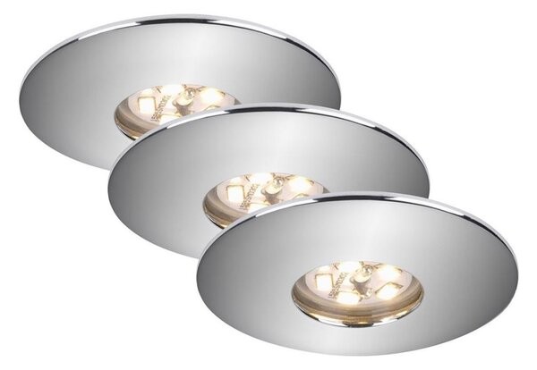 Briloner 7240-038 - ΣΕΤ 3x LED Φωτιστικό μπάνιου ATTACH LED/1,8W/230V IP44