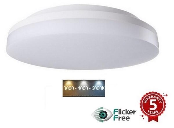 Sinclair - LED Πλαφονιέρα οροφής RDTJ LED/18W/230V 3000K/4000K/6000K IP54 λευκό