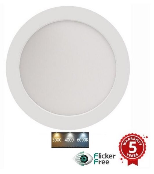 Sinclair - LED Χωνευτό φωτιστικό DLTJ LED/24W/230V 3000K/4000K/6000K λευκό