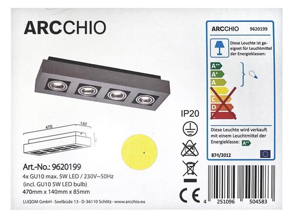 Arcchio - LED Σποτ VINCE 4xGU10/5W/230V