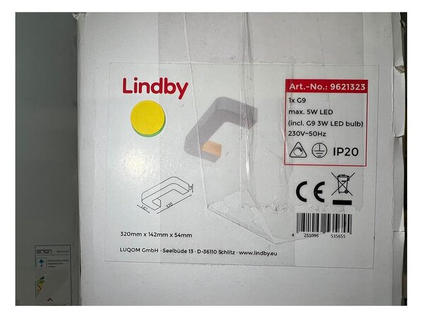 Lindby - Φωτιστικό τοίχου LED JULIKA 1xG9/5W/230V