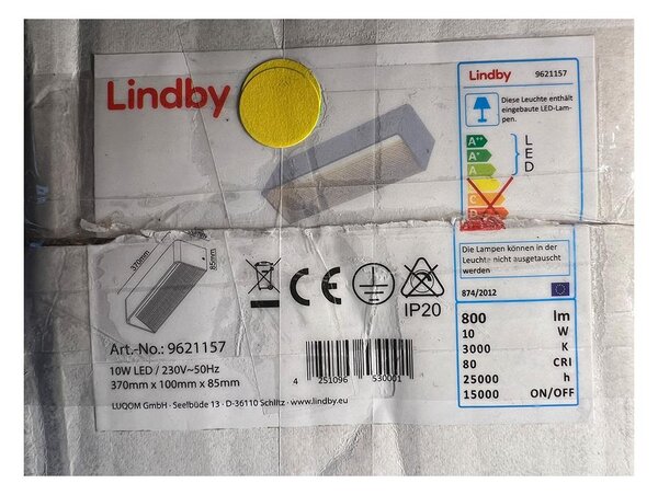 Lindby - Φωτιστικό τοίχου LED LONISA LED/10W/230W