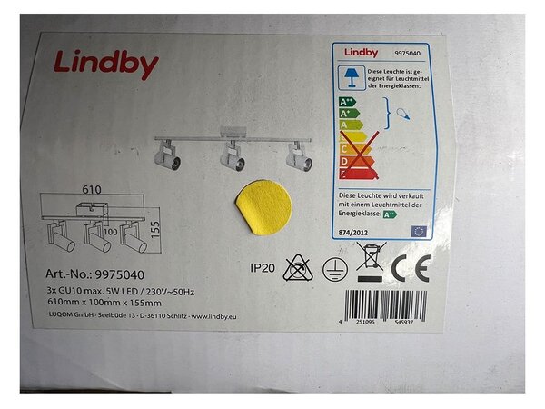 Lindby - Φωτιστικό σποτ 3xGU10/5W/230V